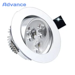 Ceiling downlight Epistar LED ceiling lamp Silver Decoration Recessed Spot light AC165-240v for home illumination led bulb light