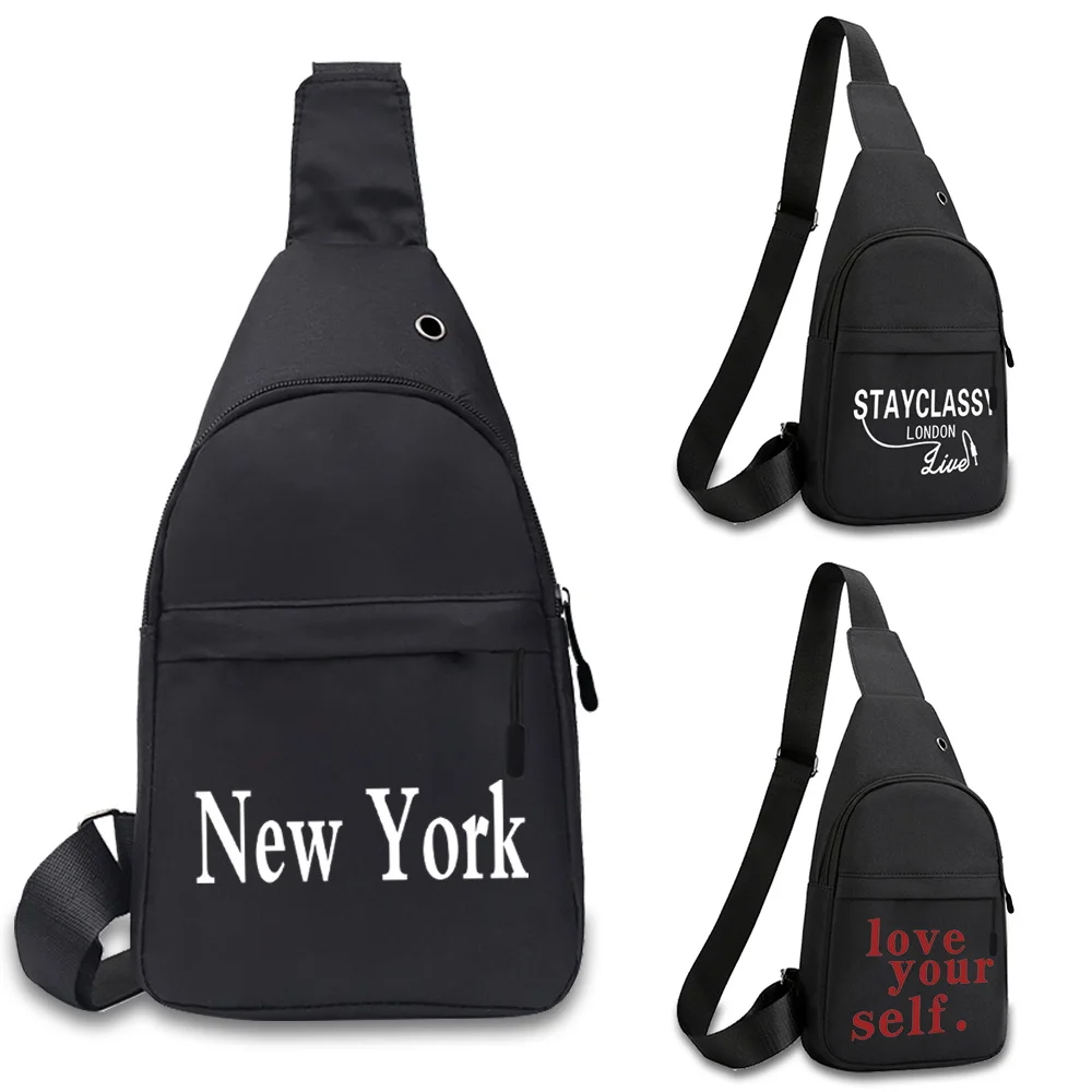 

2025 New Men Chest Pack Large Capacity Casual Walls Series Sport Chest Bag Fashion Multi-functional Travel Crossbody Bags