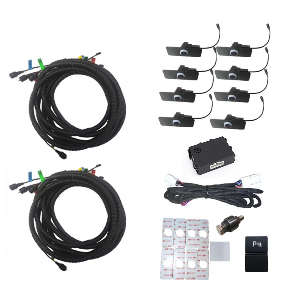 ZJCGO Parking Sensor Kit Car Parktronic Backlight Reverse Radar Monitor System for Honda CR-V CRV 6 Mk6 RS 2023 2024