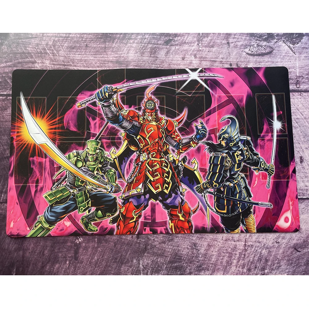 Yu-gi-oh Six Samurai Custom Playmat YGO CardPad KMC TCG YuGiOh Cardzone Mat-225