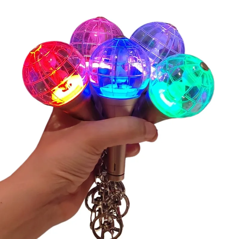 New Kpop Mini Light Stick Keychains Creative Lights Keyrings Bag Pendant Fashion Fans Collections Gifts