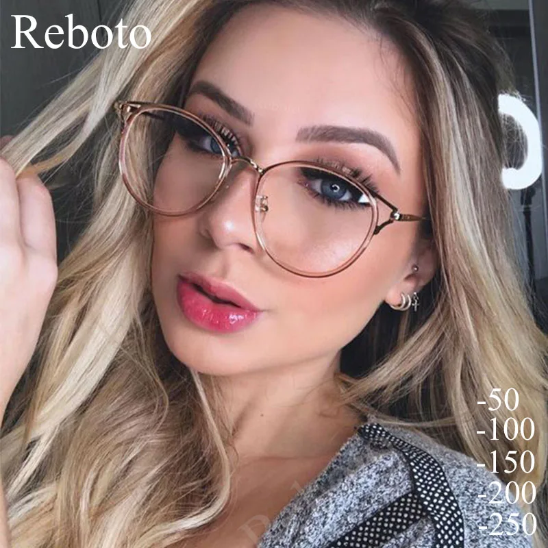 Red Oversized Square Anti Blue Light Reading Glasses Vintage Clear Prescription Glasses Women Fashion Magnifying Eyeglasses +1