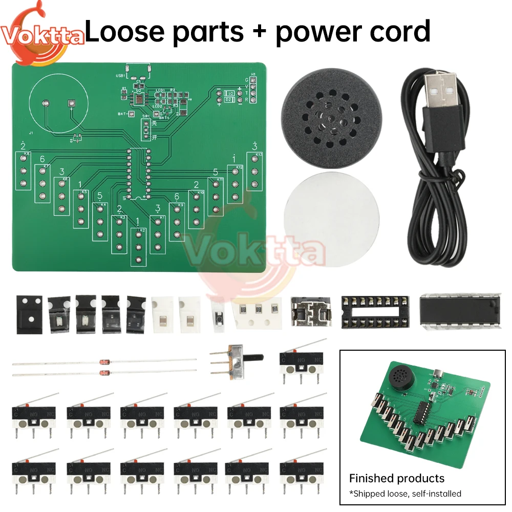 

Электронная калимба постоянного тока 3-5 В, детали «сделай сам», пентоническая шкала, инструмент, плата управления импульсным сигналом, комплект для обучения сварке