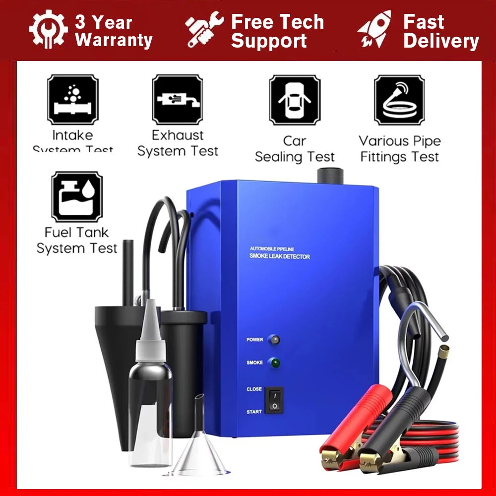 

Автомобильный детектор утечки дыма с насосом EVAP, локатор утечки трубы, генератор дыма, диагностический инструмент для автомобиля, мотоцикла