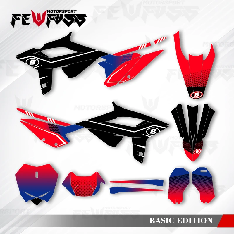 

Fewfuss Graphics Decals Stickers Motorcycle Background Custom For 2020 2021 2022 BETA RR