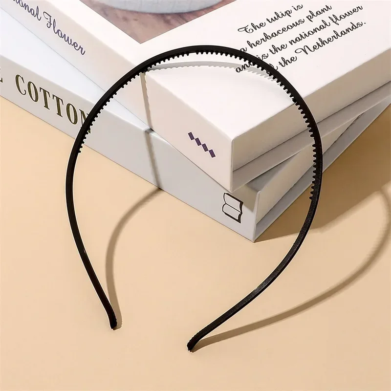 Mode Haarband Vrouwen Plastic Bezel Elegante Effen Kleur Dunne Rand Anti-Slip Haar Hoepel Hoofdbanden Meisjes Haaraccessoires