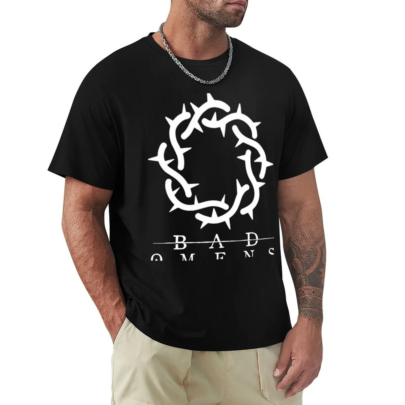 

Mens Womens Bad Omens Band Logo Teesshirts Gifts For Movie Fans T-Shirt Performance Dry Fit T-Shirt