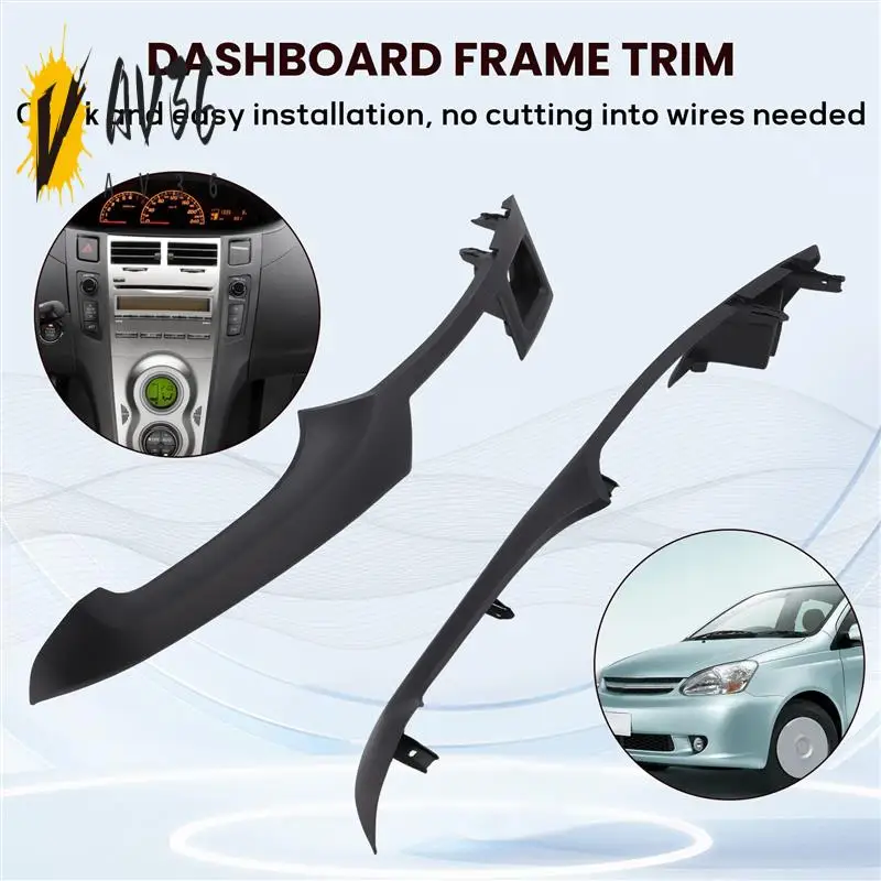 

AV36-2 Din Car Radio Stereo Frame Trim Kit Of Dashboard For Toyota Yaris Vitz Platz 2005-2011 Dvd Player Installation Bezel