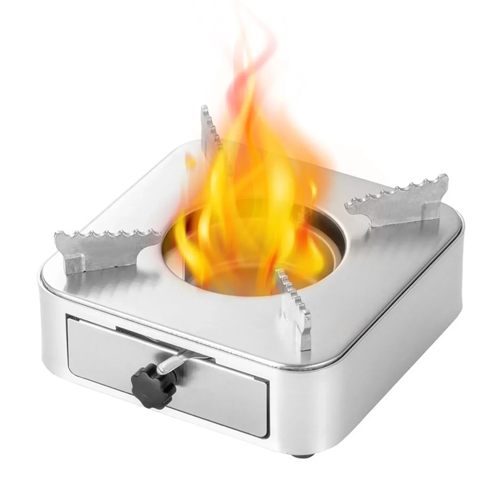 

Alcohol Furnace Outdoor Camping Stove Stainless Steel Drawer Type Alcohol Stove Alcohol Stove Drawer Type 620g / 1.4lb