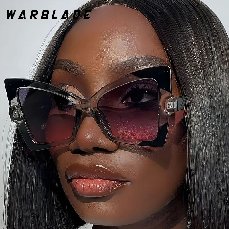 

Fashion Oversized Butterfly Frame Shade Women's Sunglasses Luxury Brand Design Personality Men Sunglass Travel Punk Shades UV400