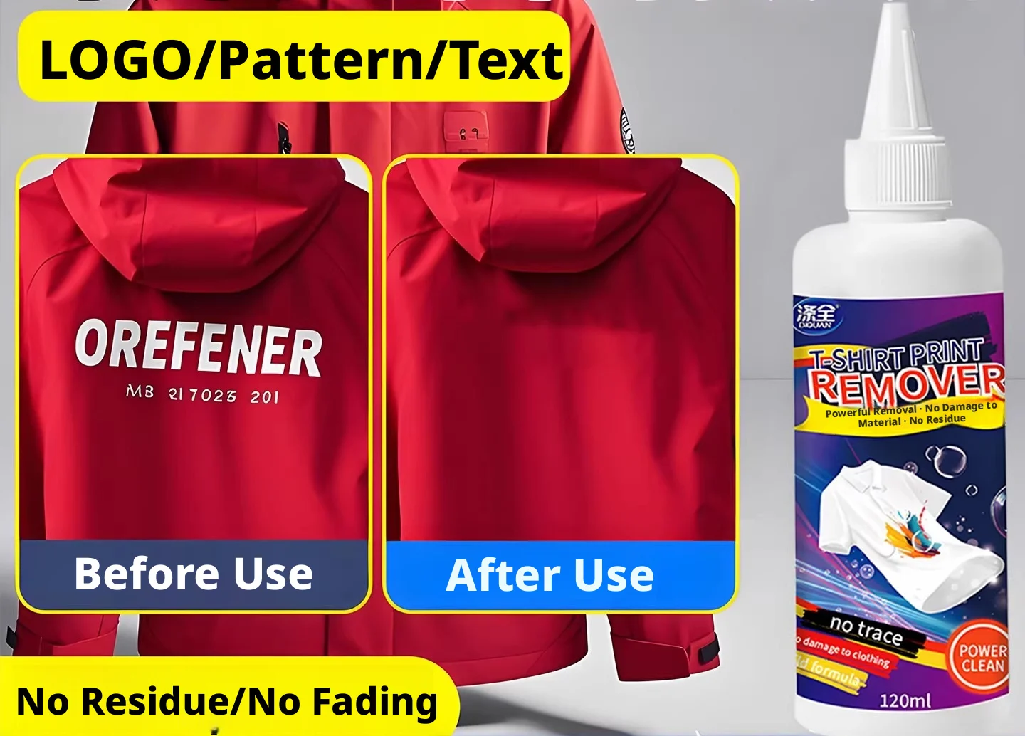 DTF Remove Clothing DTF Remover Textile Remover DTF Cleaner Cloth Vlr Vinyl Remover Liquid Printer Ink Cleaning Fluid Solution