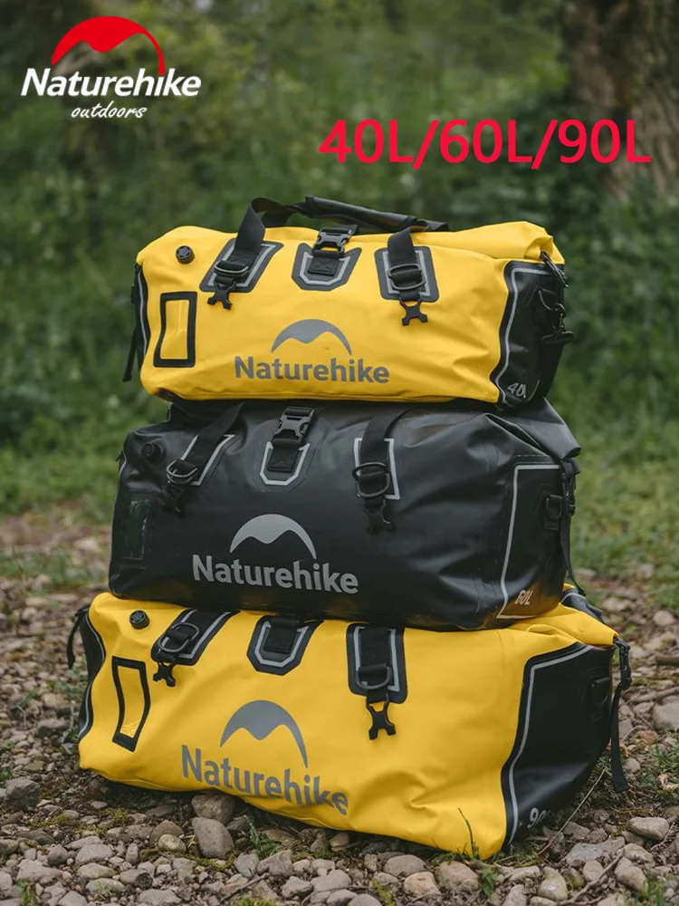 Сумка для реки и трекинга Naturehike 40L/60L/90L, водонепроницаемая, из ПВХ, 500D