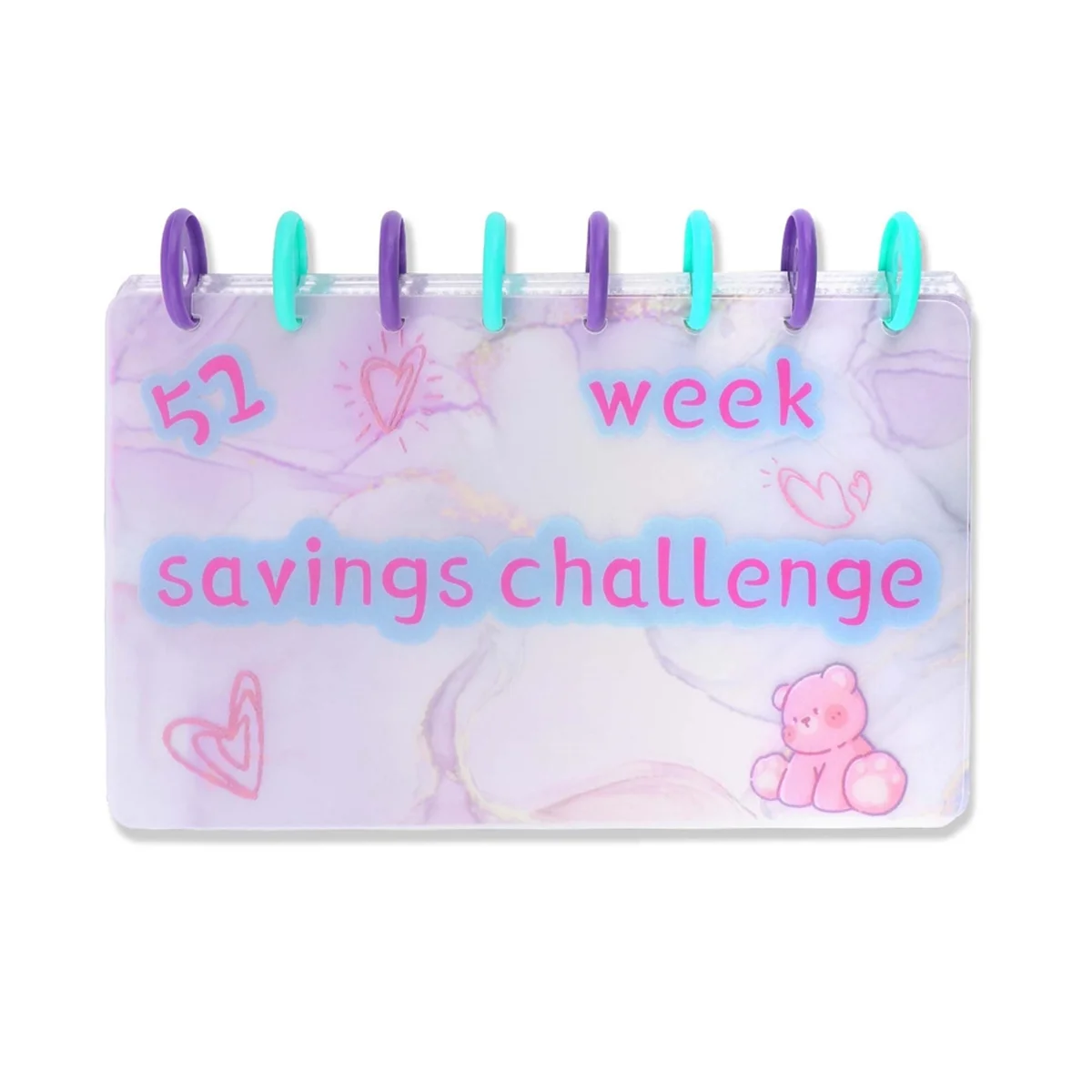 

52 Week Money Saving Challenge Binder with Envelopes,Storage Budgeting Binder Budget Book Cash Saving Challenge Box Kit