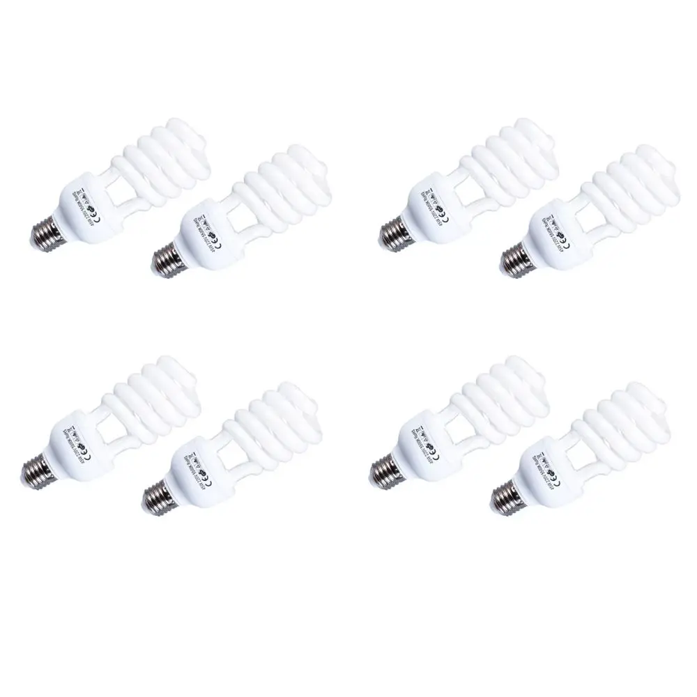 Ampoules E27 45W x 4 pièces, lumière vidéo pour Studio Photo 110-240V 5500K, lumière blanche pour photographie, lampe de lumière du jour, éclairage pour photographie