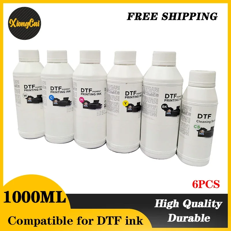 NEW 6PCS 1000ML DTF Ink Kit Film Transfer Ink For Direct Transfer Film Printer For Printer PET Film Printing And Transfer