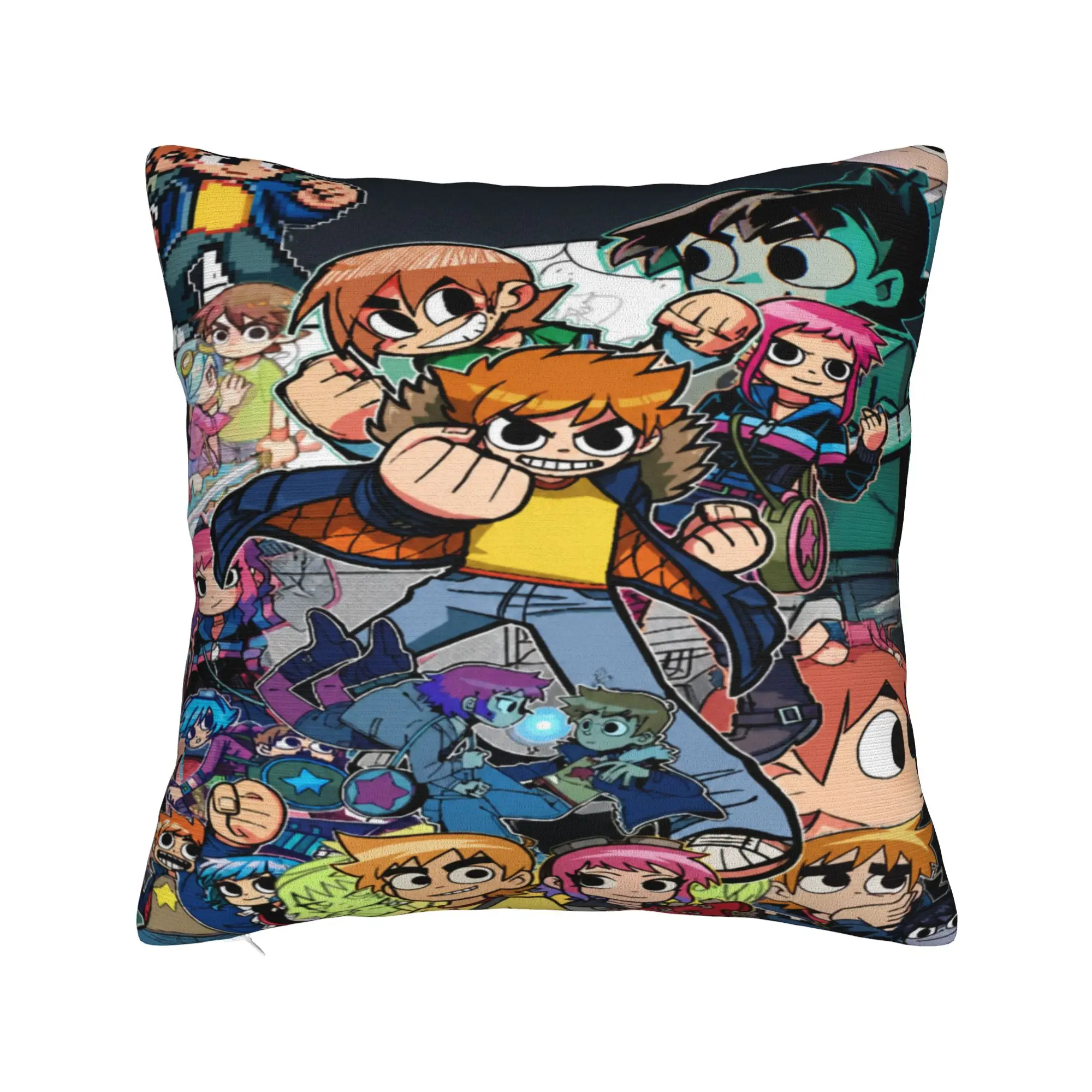 New Style Home Scott Pilgrim vs. the World Decor Pillowcases Accessories  Pillow Cover Zipper Multiple Sizes