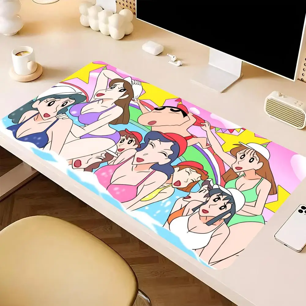 C-Crayon S-ShinChan Mouse Pad Large Game Accessories Keyboard Mousepad Gamer Extended Pad Mouse Pads Table Mat
