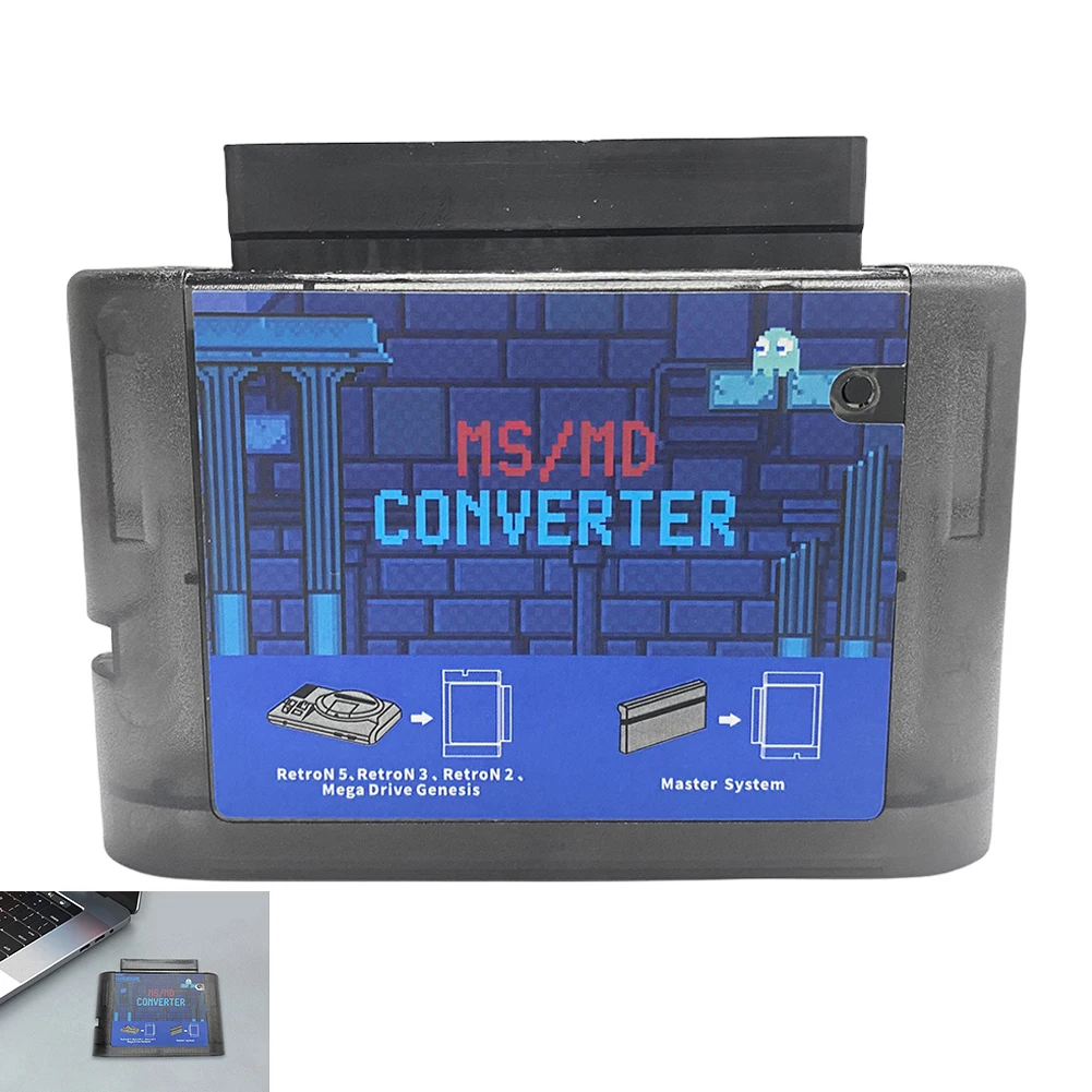 MS To MD Game Card Converter Game Video Cassette MS/MD Converter for SEGA Mega Drive for Master System for Megedrive