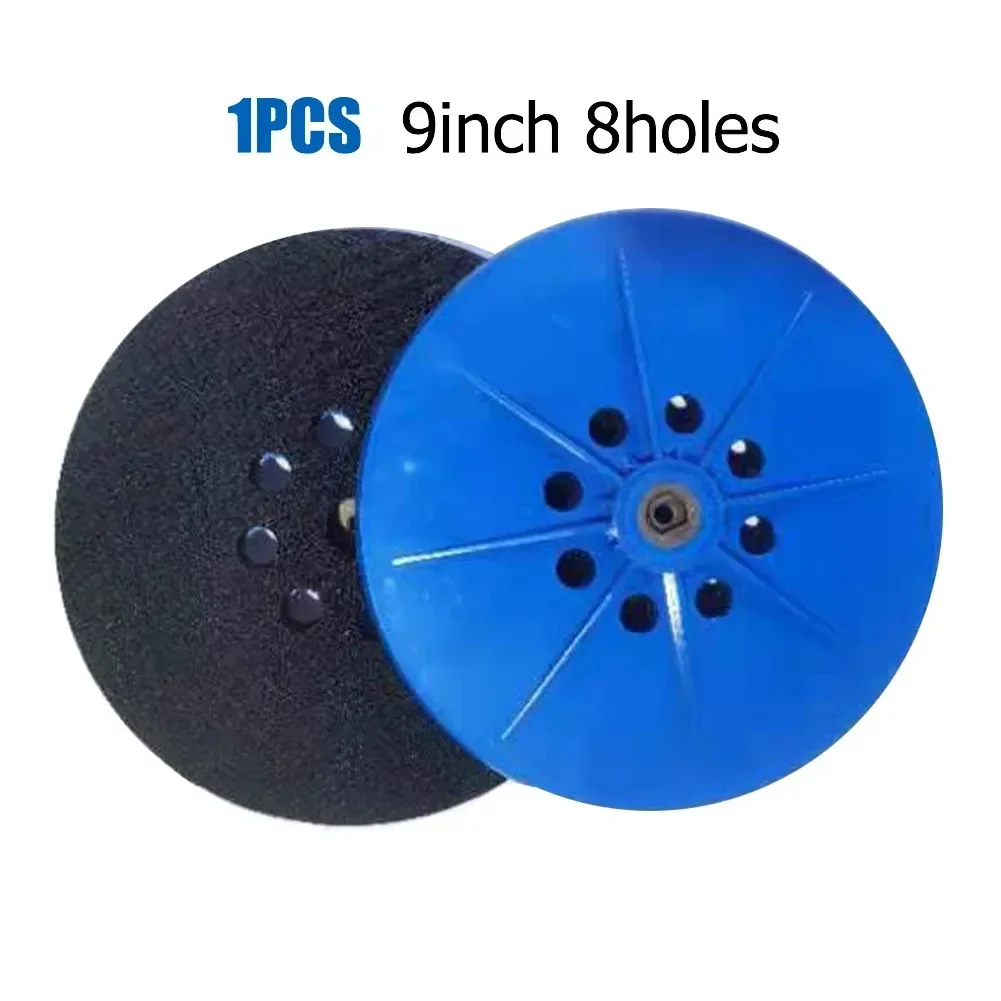 9 Inch 215mm 8 Holes Drywall Sander Hook And Loop Backup Pad With 6mm Thread ABS Sanding Disk For Dustless Sanders