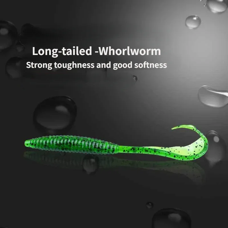 13cm Worm Baits Soft Lure Flexible Long Tail Silicone Earthworm Worms Lifelike Fishing Lure 10pcs/Pack