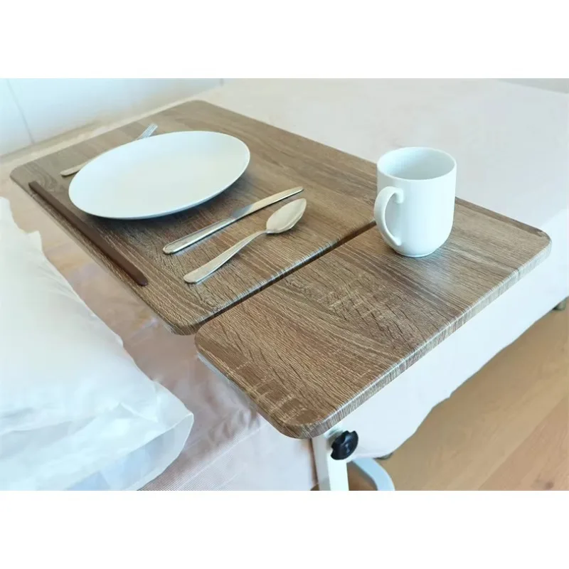 طاولة سرير طبية مع ارتفاع عجلات وإمالة قابلة للتعديل لإعادة تأهيل المنزل في المستشفى، سهلة الإزالة #6