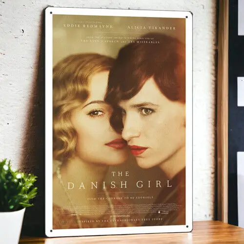 The Danish Girl (2015) Metal Movie Poster Tin Sign Plaque Film 8