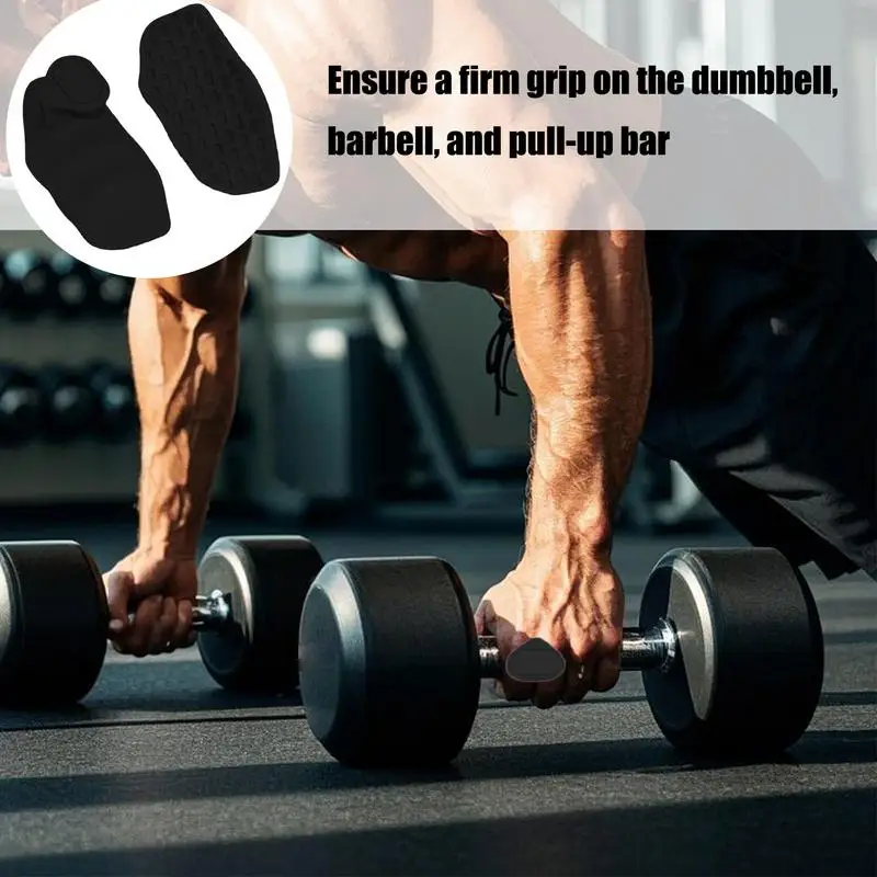 

Weight Lifting Grips Rubber Gym Grip Pads Weight Lifting Gloves Dumbbell Training Equipment Ergonomic Pull Up Grippers For Men