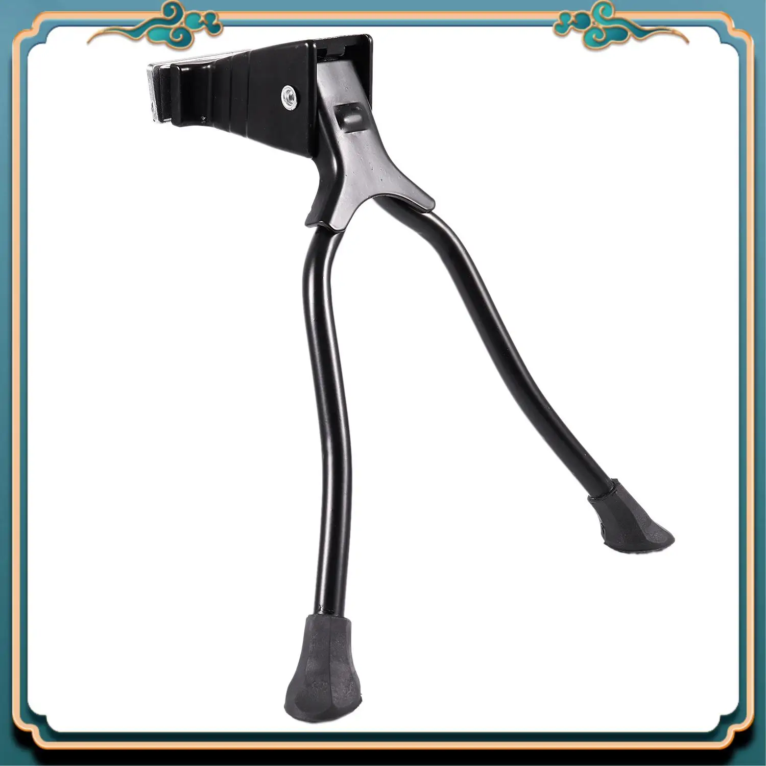 

A54P-Alloy Double-Leg Center Mount Bicycle Bike Kick Stand Black 26 Inch Cycle