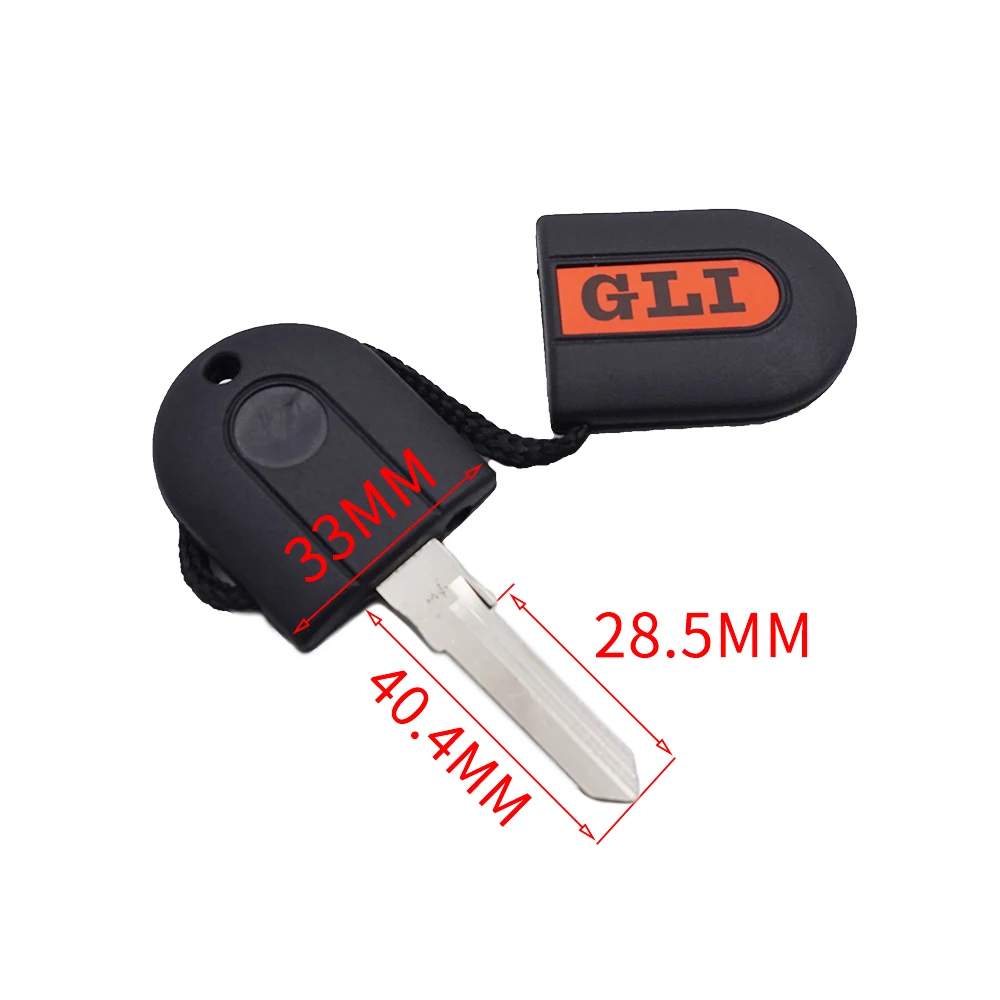 Cocolockey Pill Key Shell Fob Fit for VW 16V VR6 TDI MK2 MK3 G60 GLI 8V Golf Key HU49 Uncut Blade with LED LIGHTING KEY NO LOGO