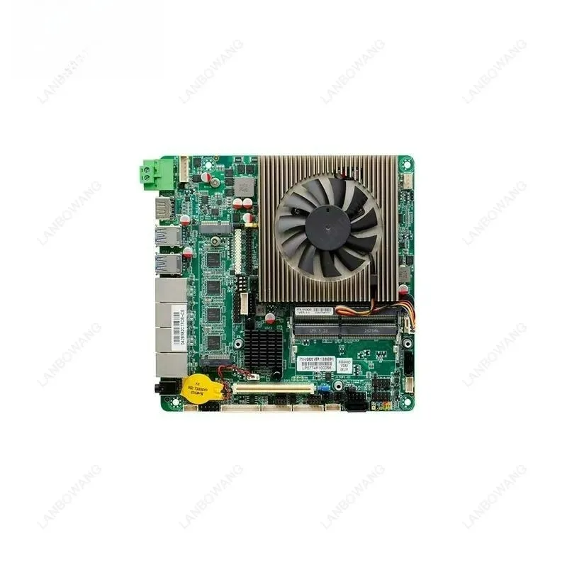 I5 8300H Embedded Mainboard, 4 Ports Gigabit Ethernet, PCIe 3.0 x16 Slot, 12~24V DC Power, Machine Vision Edge Board