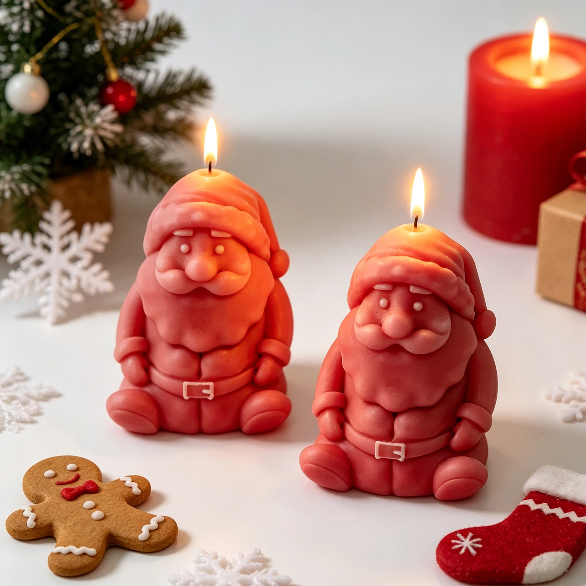 3D Christmas Santa Claus Candl - Resin Art Furniture recensie en prijs