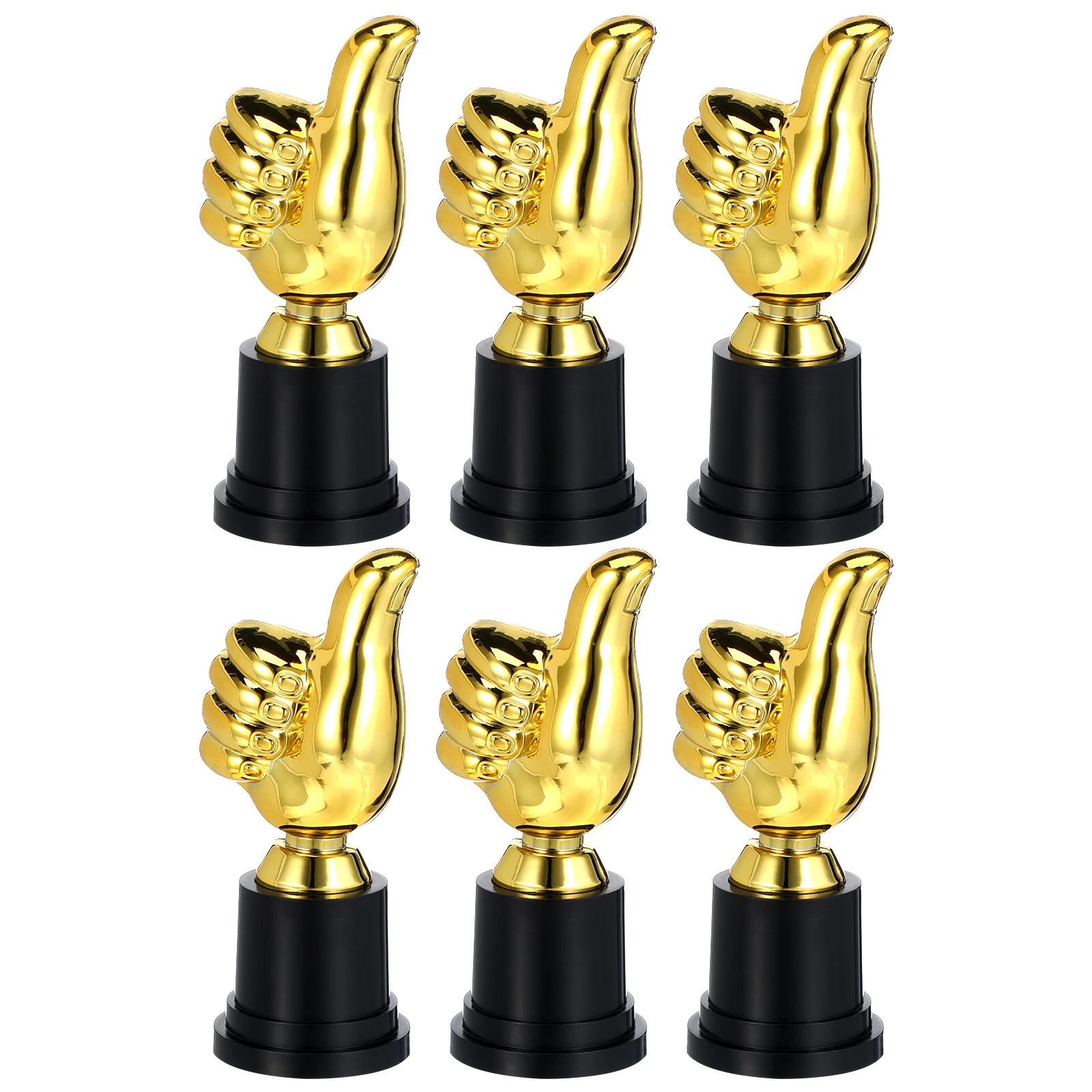 

6 Pcs Models School Awards Prizes Bulk Plastic Trophies Large Cups for Classroom Competition Trophy
