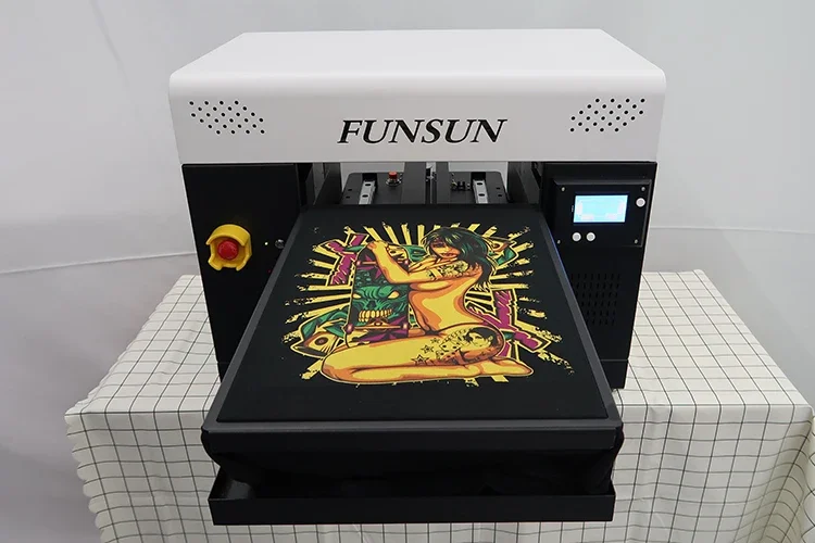 FUNSUN A3 printer 1440dpi Fabric Garment Textile Printer Machine tshirt dtg printer t-shirt printing machine