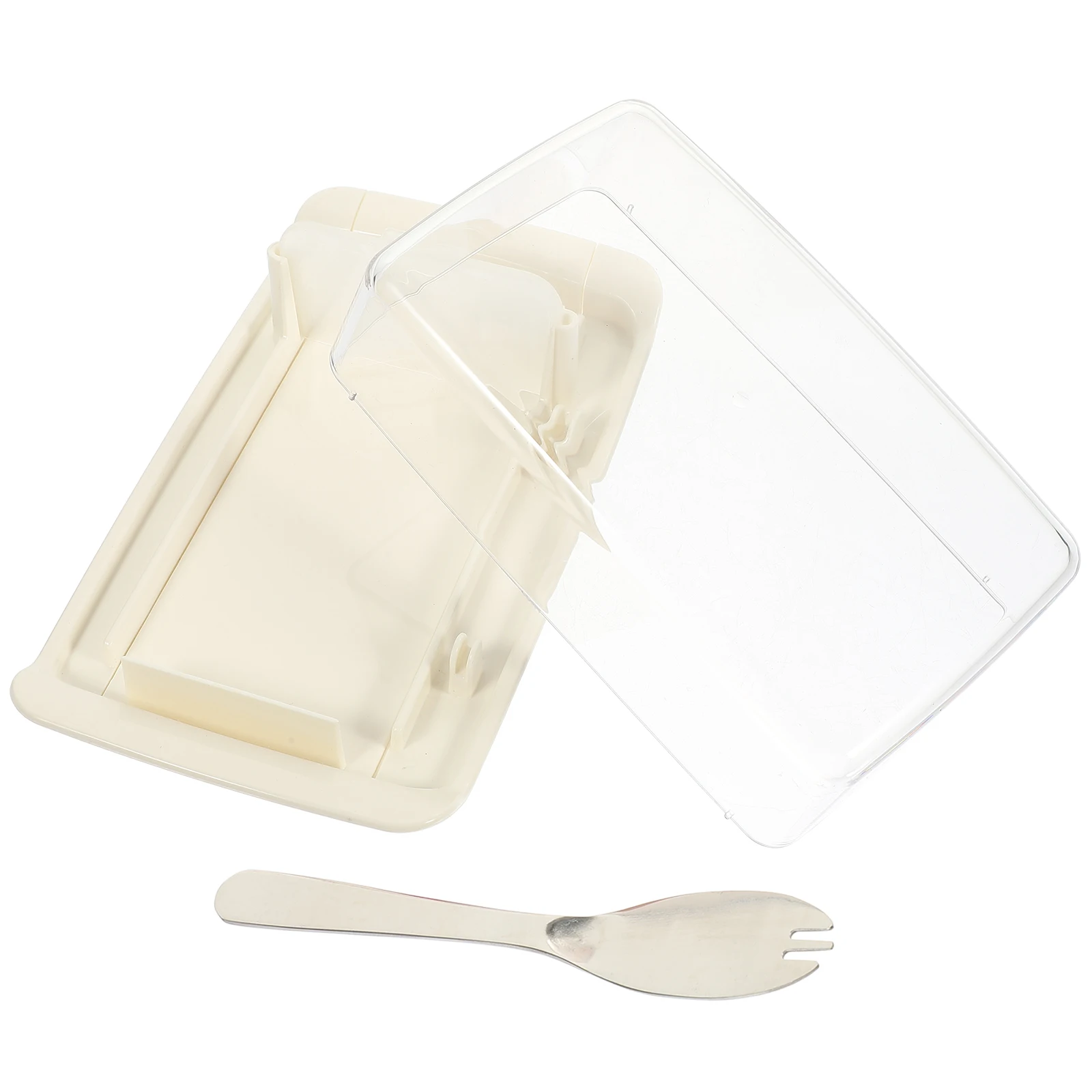 

Butter Storage Box Premium Material Sealed Dustproof Food Grade Safe Utility Transparent Cover Detachable Easy Clean