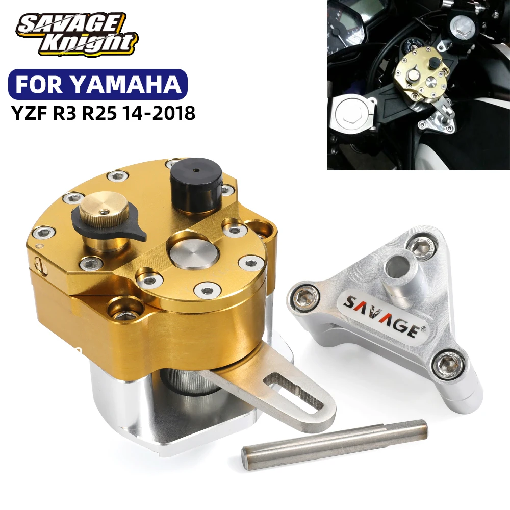 

New For YAMAHA YZF R3 R25 Steering Damper Stabilizer Steering Stabilizer Motorcycle Accessories Reversed Safe Handlebar Bracket