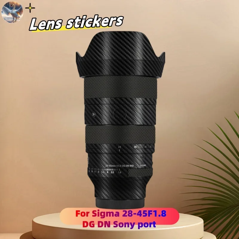 for Sigma 28-45F1.8DG DN Sony port Lens stickers, precision cut wear-resistant protective film, DIY skin