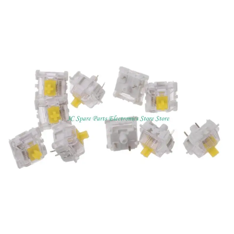 

12pc -переключатели Gateron для Cherry MX GK61 GK64 GH60 3 -контактный механический запасной клавиатуру 10 ПК/Пакет