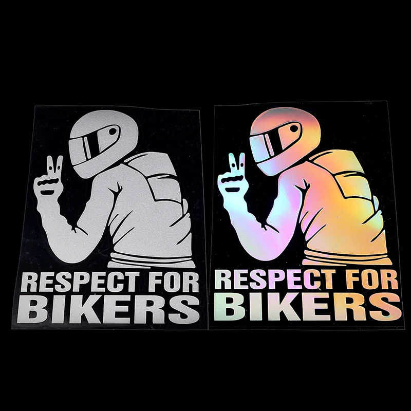 Respect For Bikers Sticker Car Vinyl Decal Funny Motorcycle Waterproof