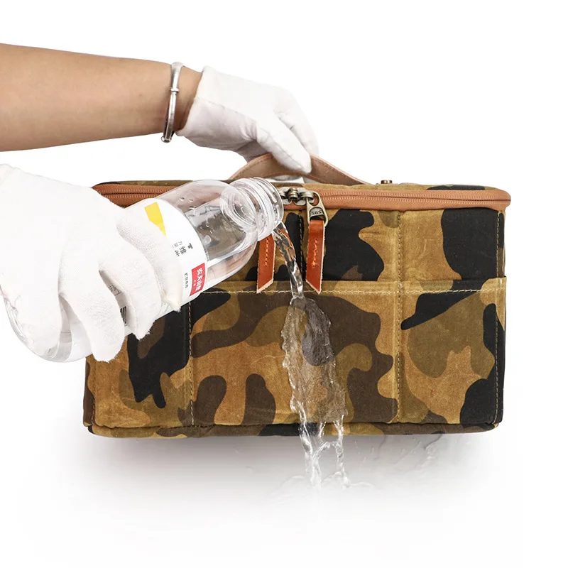 DSLR camera storage bag, waterproof canvas camera lens inner liner, digital photography handbag