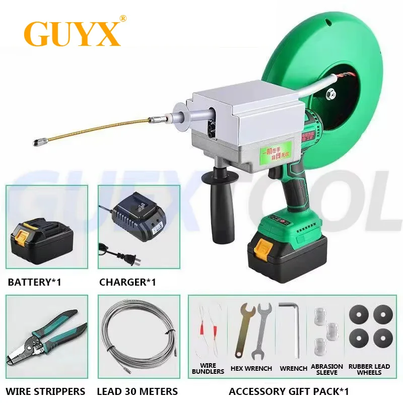 自動電動万能鋼線通線機 電線引抜機 建設用ワイヤー引張機自動電気普遍的な鋼鉄ワイヤースレッディング機械 電気ワイヤーデッサンスレッディング機械 建設ワイヤープラー 電気ワイヤー引き出す機械 充電可能な引き付け機械