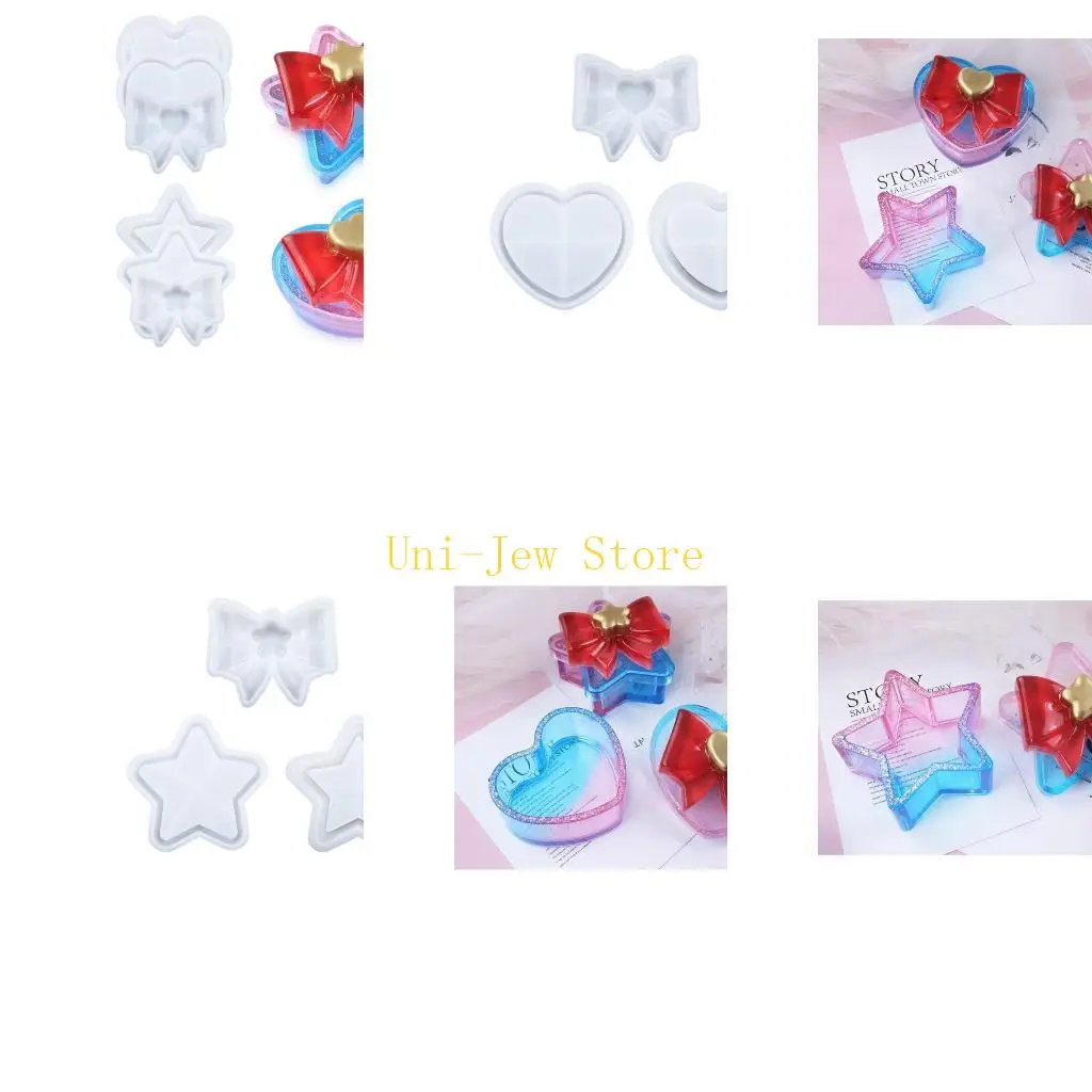 

40GB Crystal Storage Box Silicone Mold Sugar Trinkets Box Making Jewelry Box DIY Resin and Epoxy Resin Craft Supplies