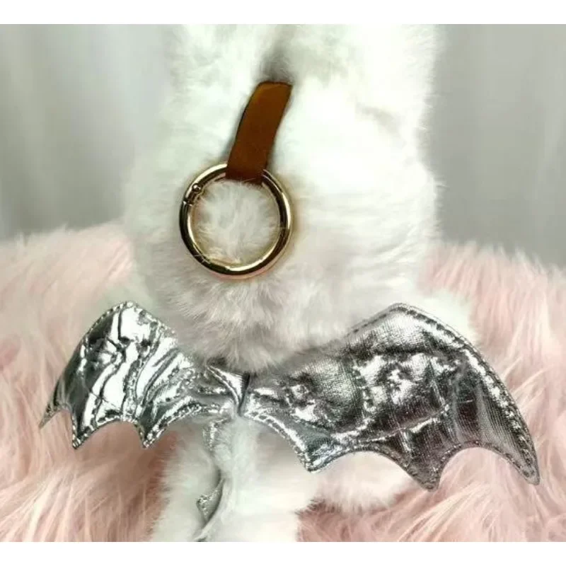 هدايا عيد الميلاد لعام 2025! سلسلة مفاتيح مونستر سلسلة الملاك من الفينيل لتزيين معلق لعبة مفاجأة هدية عالية الجودة هدية مفاجئة للفتيات