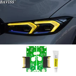 for BMW 3 series G20 LCI G21 i3 Euro 2023+DRL  multicolor LED boards daytime running lights Red Blue  Yellow DRL LED Amber green