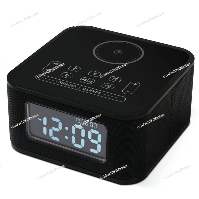 Mobile phone wireless charging Bluetooth speaker Star hotel room bedside desktop alarm clock stereo radio