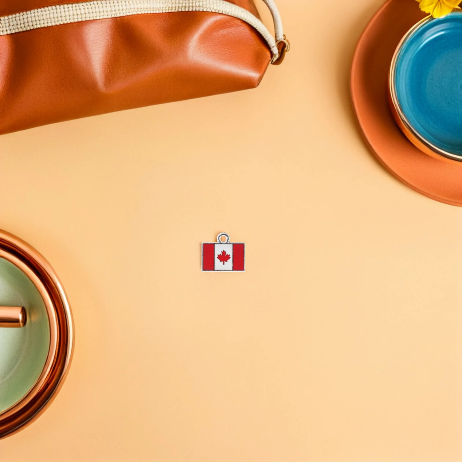 

25 шт., кулон с канадским флагом, сплав, кленовый лист, подвеска, браслет «сделай сам», ожерелье, брелоки, дорожный сувенир, ассорти, подвески