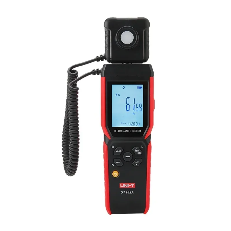 UNI-T UT382A Digit Light Meter 400000 Lx Photometer 999 Data Storagelux Meter Bluetooth Illuminance Measuring Instrument