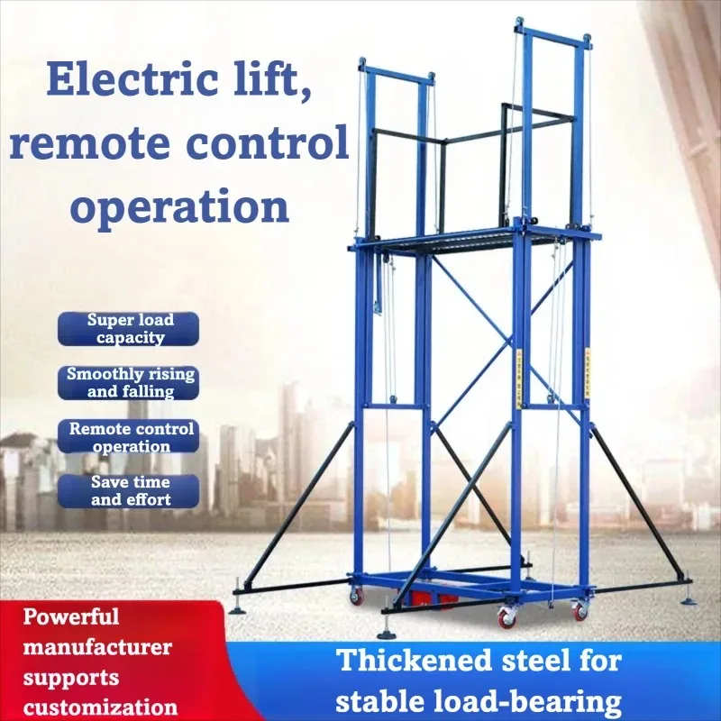 Electric Scaffolding Lift Mobile Lifting Platform Automatic Remote Control Folding Hoist Indoor and Outdoor Decoration
