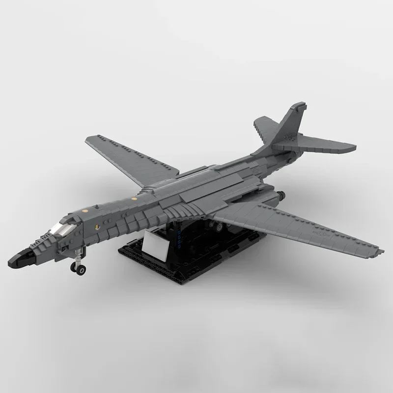 

1544PCS 1/72 Scale B-1B Lancer Strategic Bomber Model Moc DIY Education Model Building Blocks Military Aircraft Toy