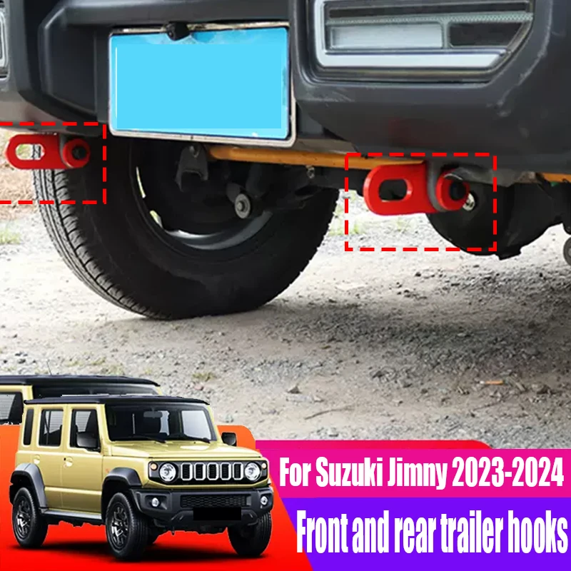 For Suzuki Jimny 2023 2024 Five door version trailer hook front and rear trailer hook decoration