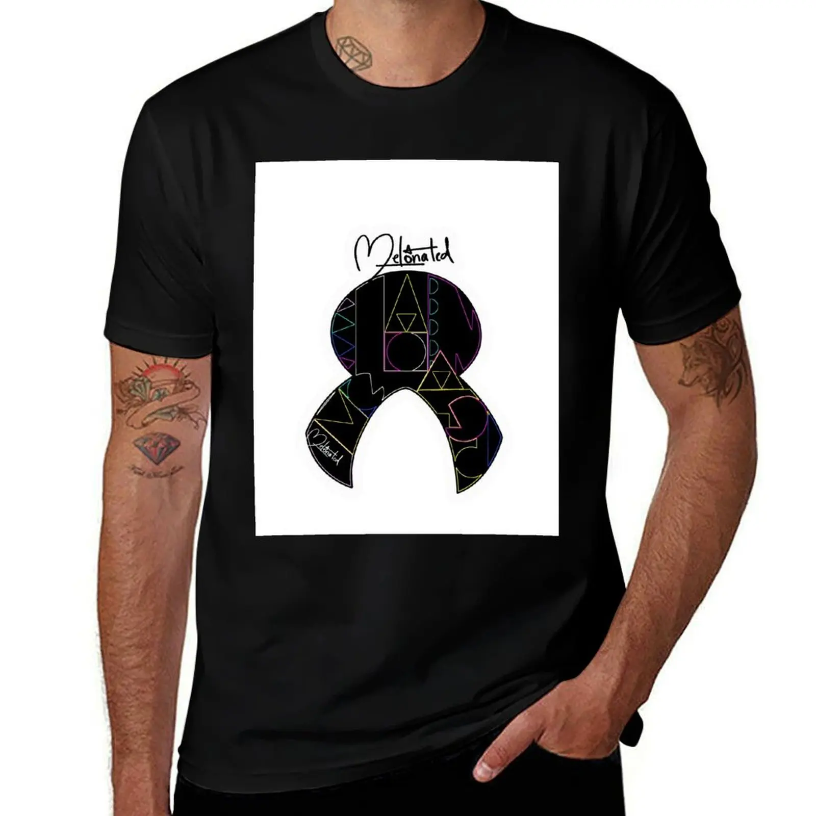MELANATED MELON T-Shirt Breathable Basic Cotton T-Shirt
